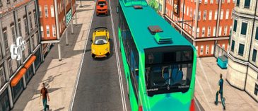 Simulador de autobús de pasajeros de la ciudad